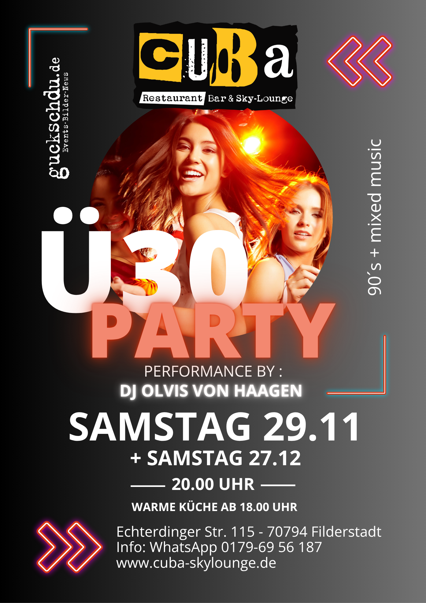 Ü30 im Cuba - Die Party für Erwachsene