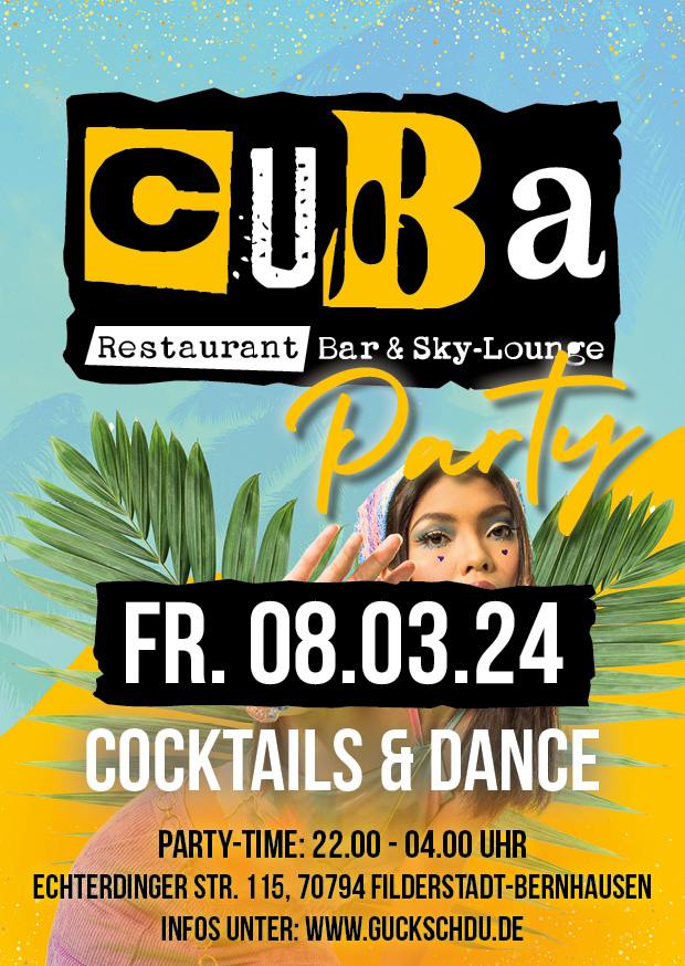 CUBA Party - Restaurant Bar & Sky-Lounge - 26.01.2024