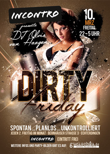dirty friday party mrz 17