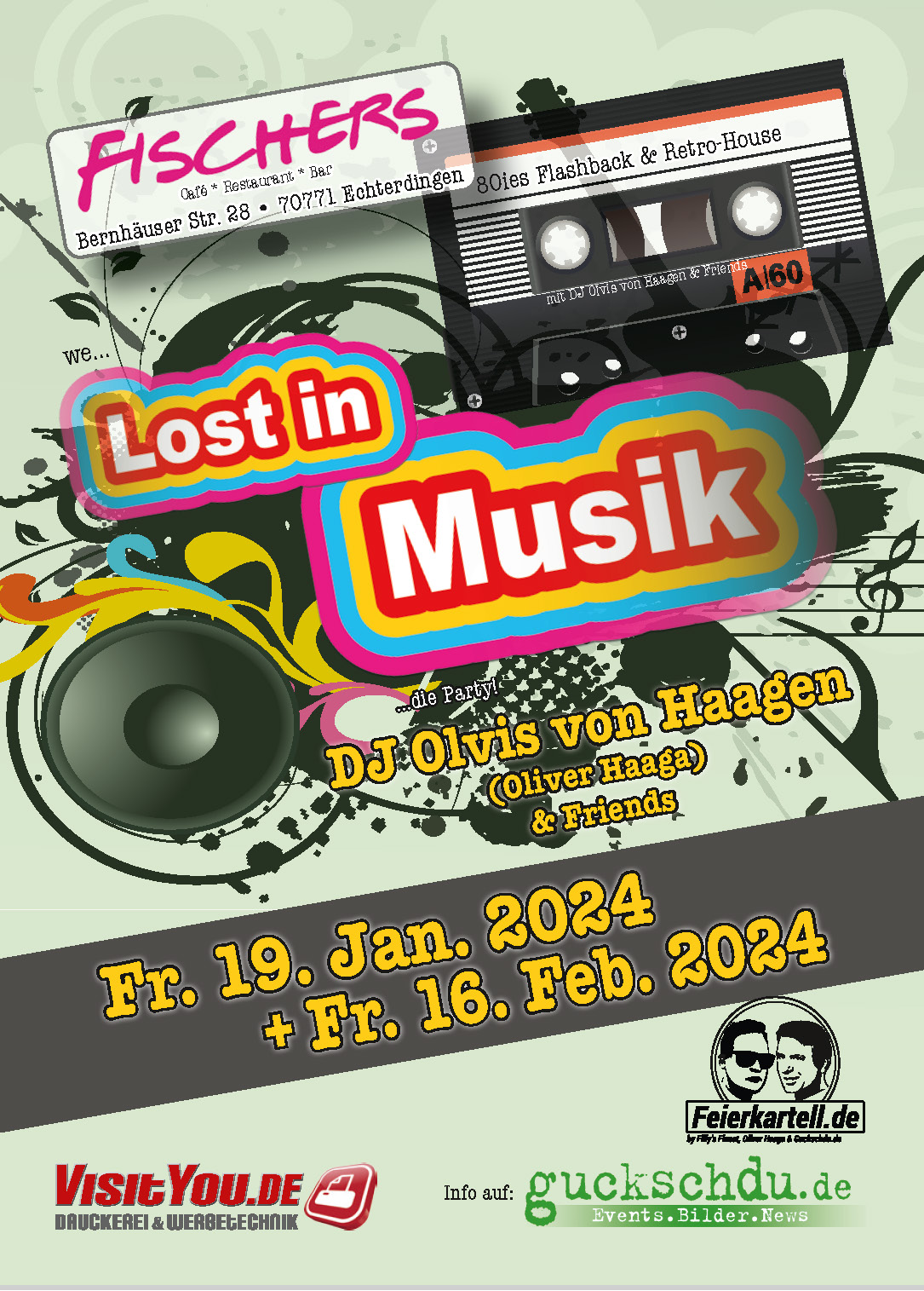 Lost in Music Flyer Dez 191