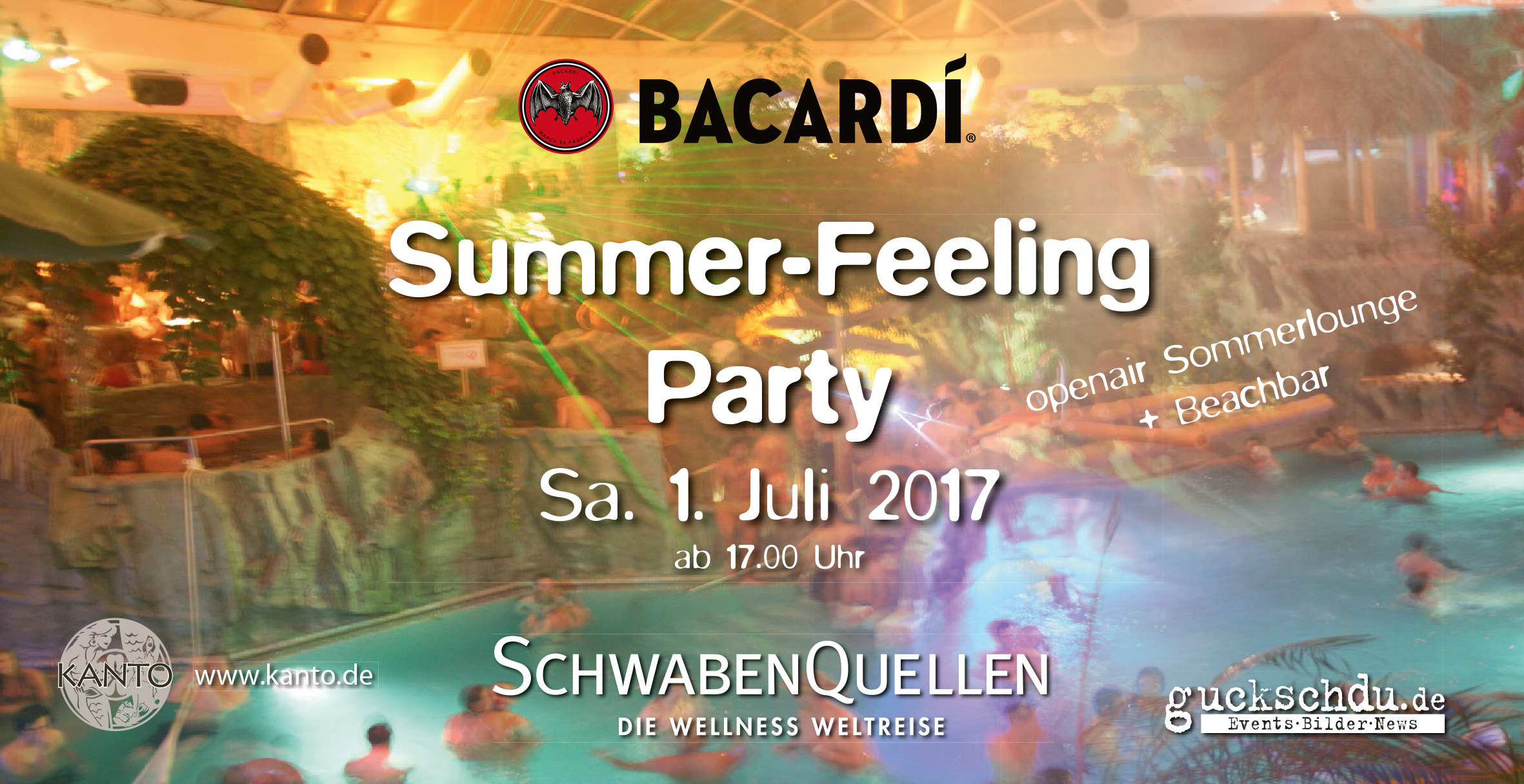 Schwabenquellen Bacardi Flyer vorne