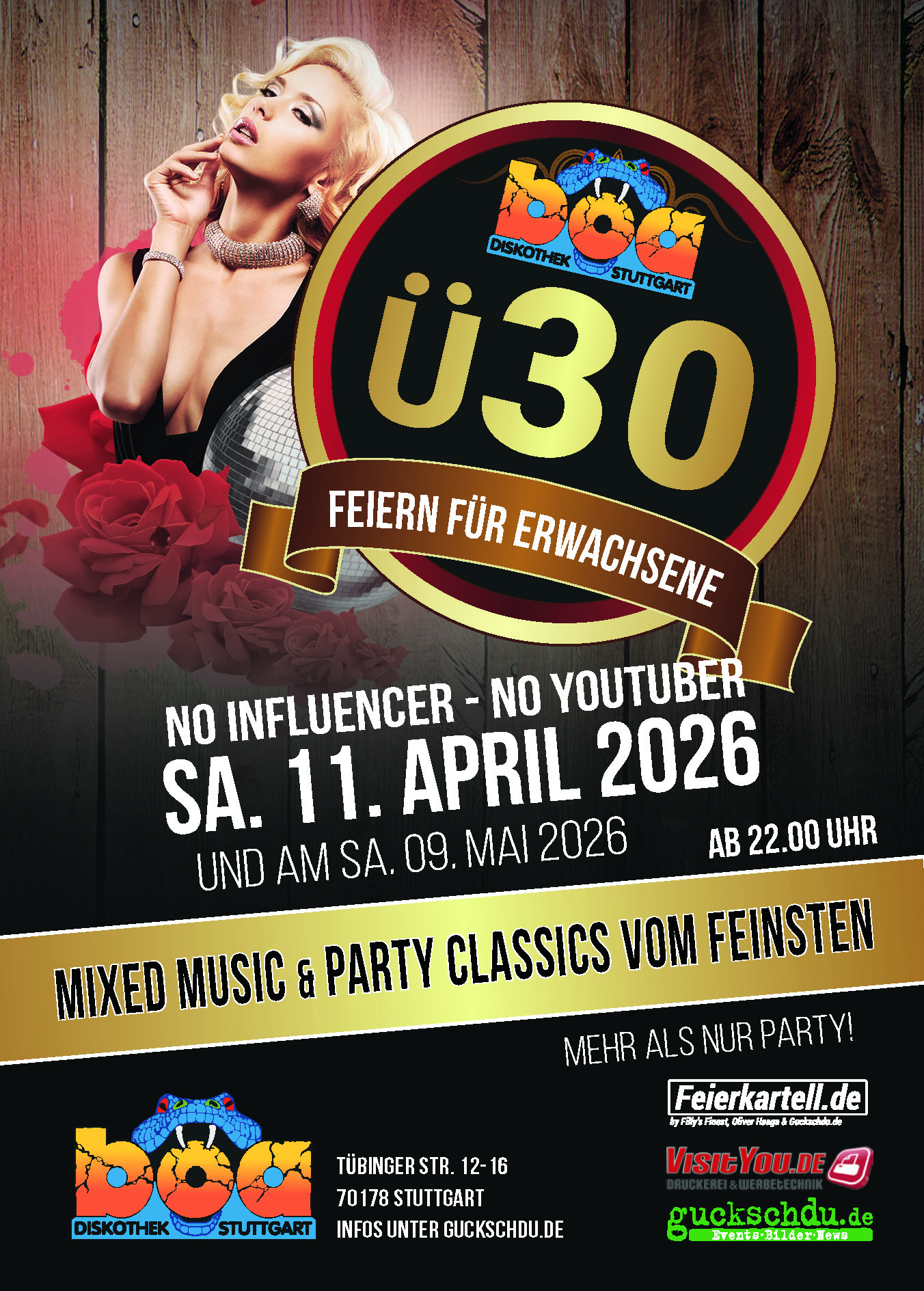 Ü30 - Feiern für Erwachsene